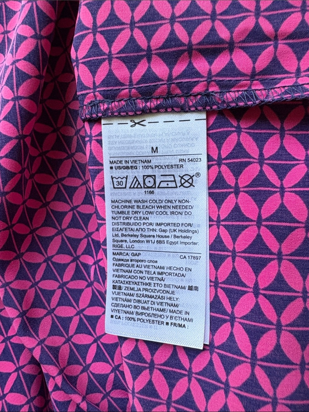 Gap Summer Sleeveless Lightweight Poly Dress with Pockets Sz Medium - Picture 7 of 7
